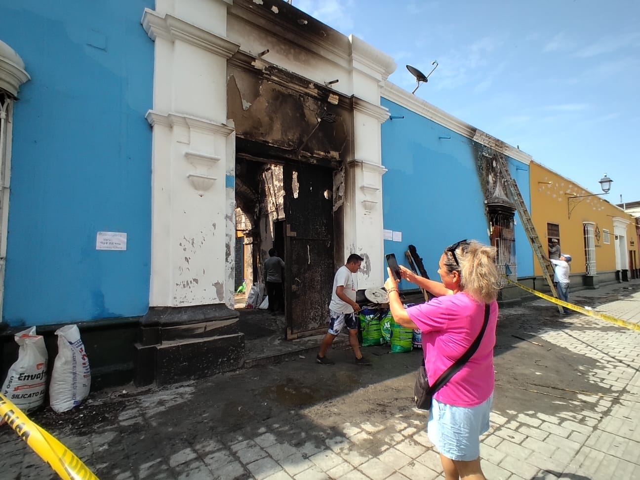 As Qued La Casona Que Se Incendio En El Centro De Trujillo Fotos