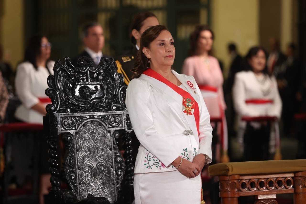 Presidenta Dina Boluarte Retorna A Palacio De Gobierno Tras Misa ...