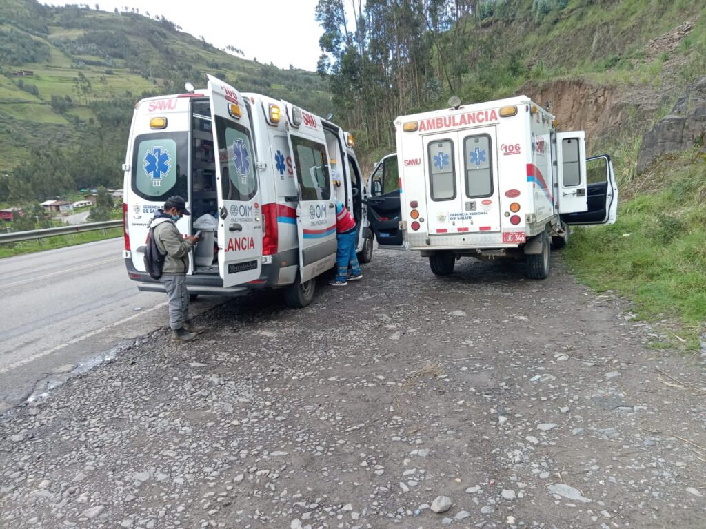 Gestante Santiago de Chuco ambulancia