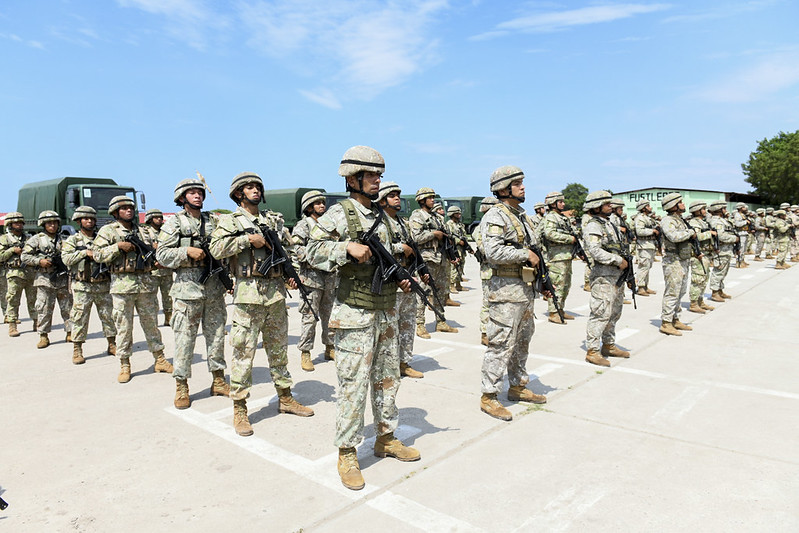 Ejército peruano en la frontera con Ecuador