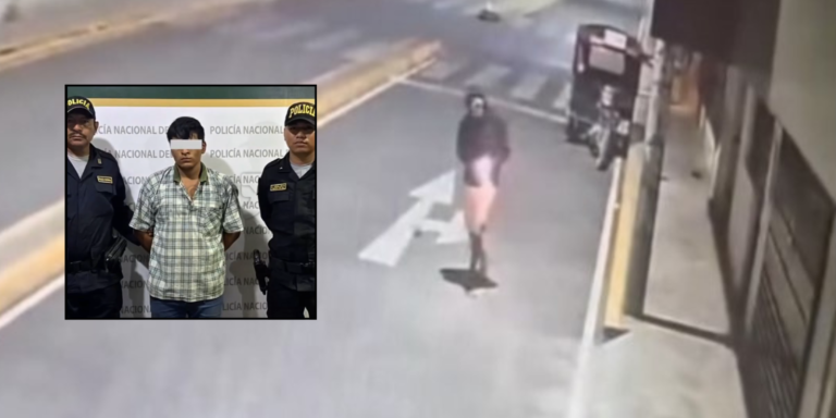 Gracias a las cámaras de seguridad en la zona, se logró grabar al sujeto de sexo masculino, de contextura delgada, con pantalón de jean azul.